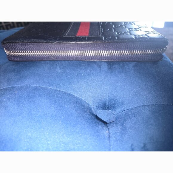EUC Authentic Gucci Zippy Wallet - RARE Navy Blue - Picture 3 of 11